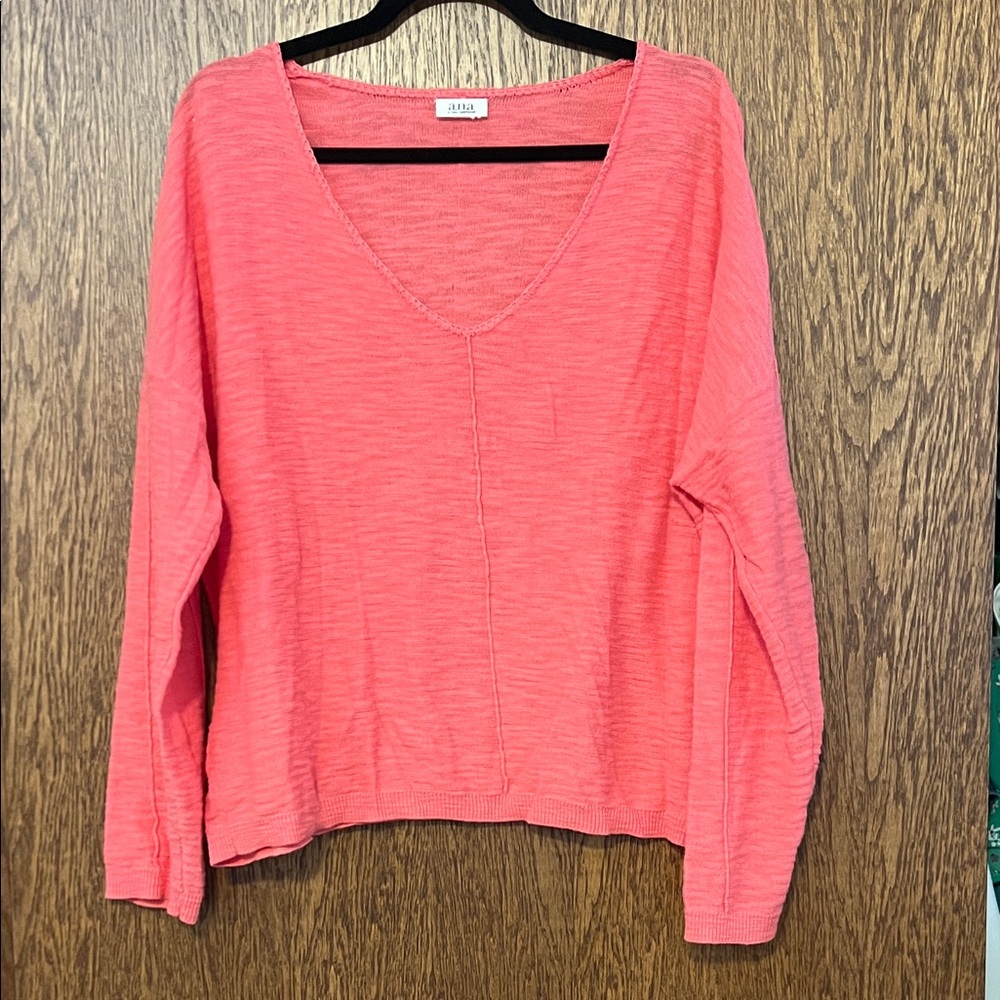 •A.N.A.• Long Sleeve V-Neck Top